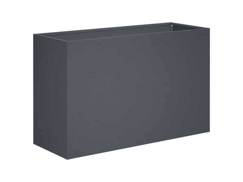  Jardinière - cache-pot de jardin 2 pcs anthracite 80 x 40 x 50 cm  - Conforama C