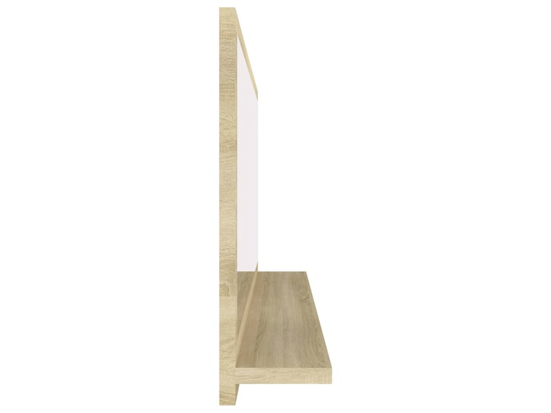  Miroir de salle de bain, miroir de toilette chêne sonoma 90x10,5x37 cm aggloméré cf62541  - Conforama E