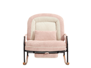 Fauteuil fixe WISHDOR Tissu rose