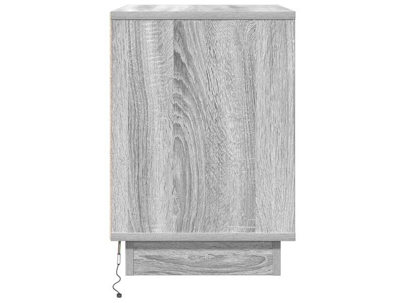  Table de chevet - cabinet de chevet - table de nuit 2 pc gris 50 x 34,5 x 50 cm.  - Conforama D