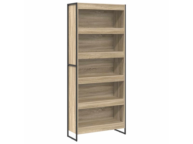  Bibliothèque, armoire à livres 80 x 30 x 189,5 cm bois d'ingénierie sonoma  - Conforama A