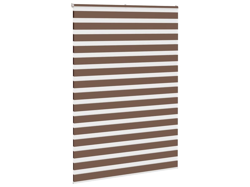  Store zèbre, store de fenêtre marron 155x200cm largeur du tissu 150,9cm polyester cf48689  - Conforama C