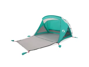Tente de plage, tente d'extérieur 2 personnes vert imperméable