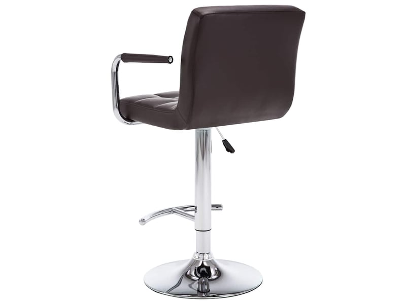  Lot de 2 tabouret de bar, chaise de bar marron similicuir shl81117  - Conforama E