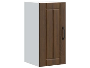 Meuble de rangement, armoire murale de cuisine lucca chêne marron bois ingénierie shl5802