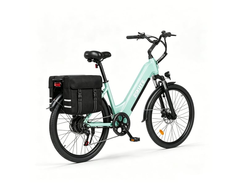  Eskute c202 vélo électrique 250w 48v17.5ah 26'' - vert  - Conforama E