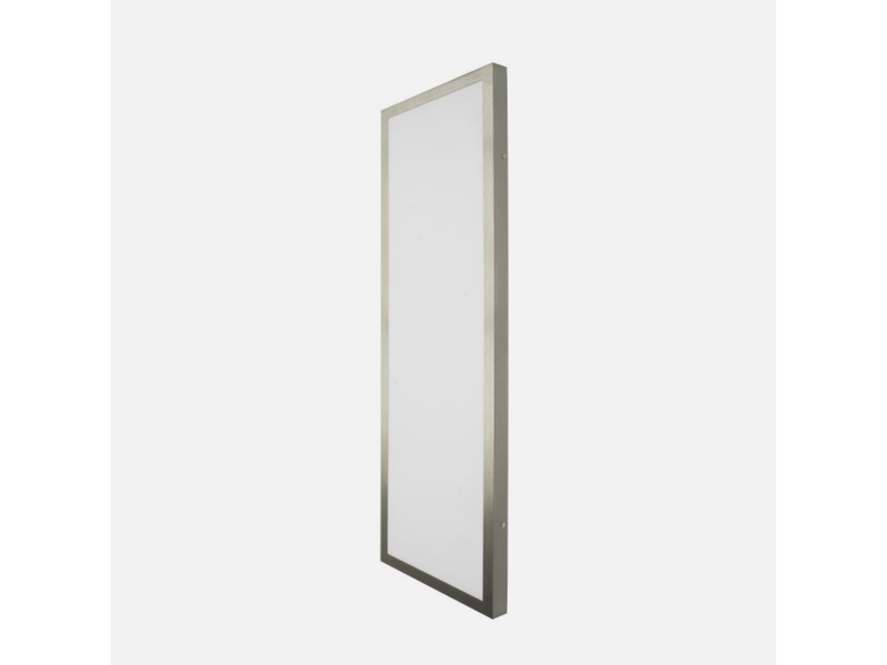  Plafonnier led abrila plano 72 w 6120 lm 6500 k argenté 3,5 x 30 x 90 cm 150689003 - Conforama E