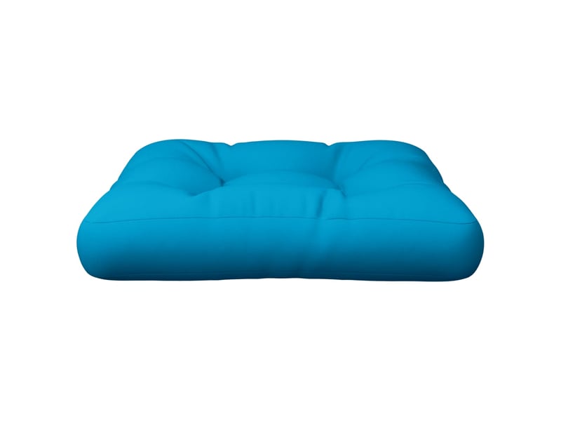  Coussin de palette, coussin de chaise, coussin de canapé bleu 50x50x12 cm tissu cf55297  - Conforama D