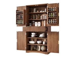 Buffet 4 porte(s)  2 tiroir(s)   - 76 cm coloris naturel 