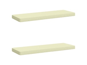 Lot de 2 coussins de banc, coussins d'assise vught 100 % polyester crème cf57941