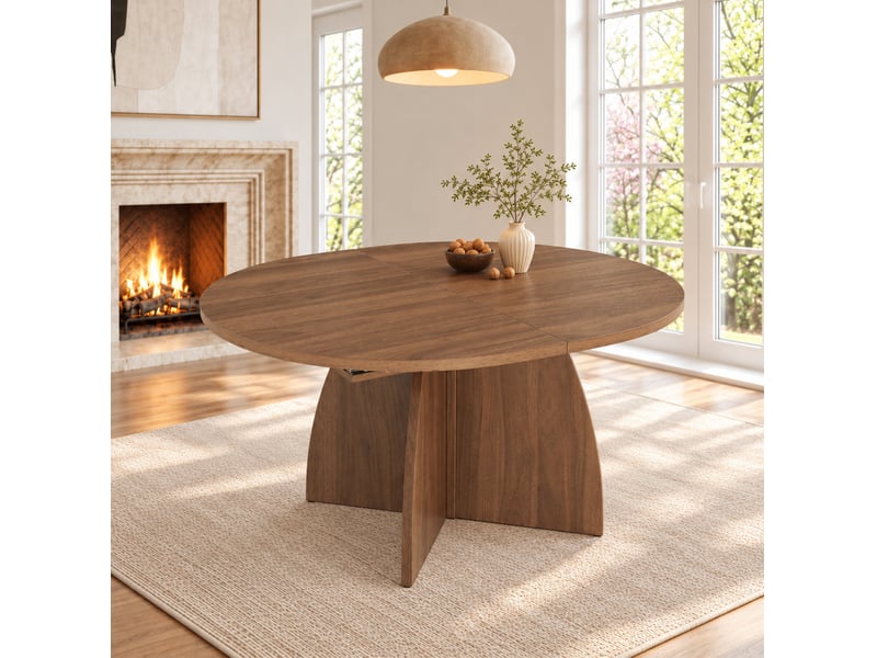  Table à manger extensible 120180 x 90 cm 6 à 8 personnes homvra  - Conforama C