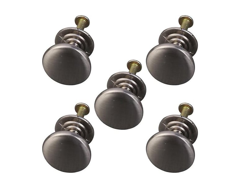  5 boutons de porte ronds solides à trou unique  - Conforama D