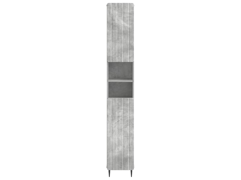 Colonne de salle de bain avec étagère ouverte zwolle gris béton - Conforama D