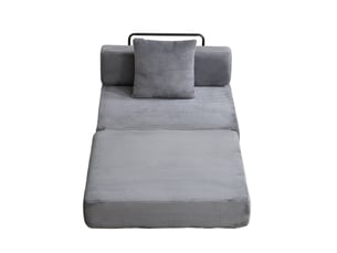 Deplimousse convertible 1 place <strong>MODENVIE</strong> <strong></strong> gris foncé