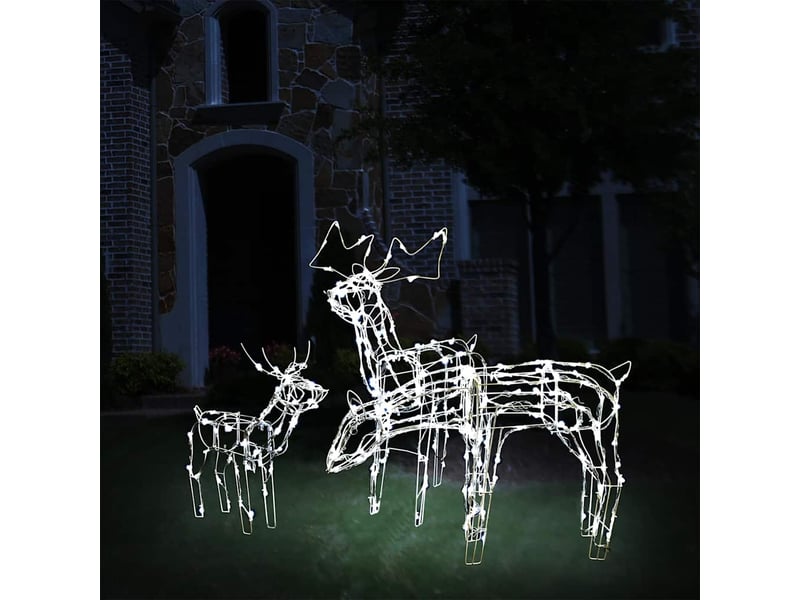  Cordon lumineux de noël 3 pcs rennes 229 led  - Conforama B