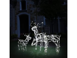 Cordon lumineux de noël 3 pcs rennes 229 led