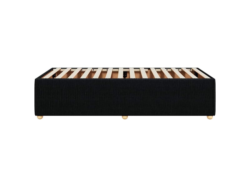  Lit simple- lit adulte -  cadre de lit sans matelas noir 100x200 cm tissu  - Conforama D