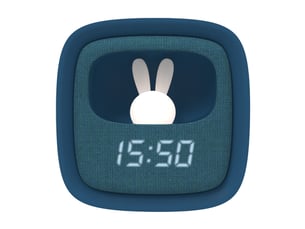Réveil multifonctions et veilleuse MOB BILLY CLOCK bleu nuit