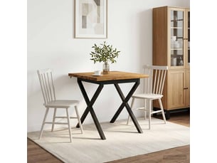 Vidaxl table à manger carrée 70 x 70 x 75 cm bois d'acacia massif