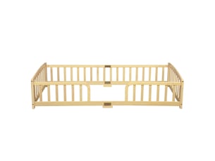 Lit simple 90x200 cm coloris naturel