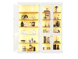 Vitrine coloris blanc <strong>BEAOK</strong> <strong></strong> - 160 cmx180 cm