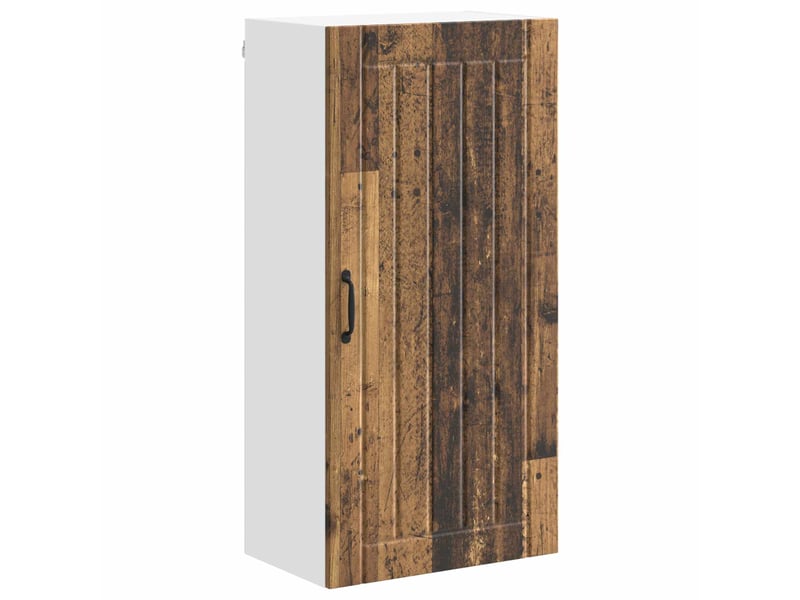 Meuble mural de cuisine, armoire de cuisine bois ancien 50x31x100cm shl2593 - Conforama A