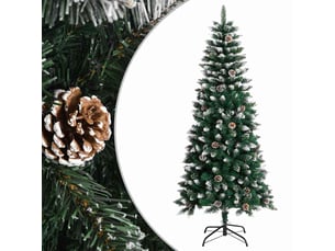 Sapin de noël - arbre de noël artificiel avec support vert 150 cm pvc