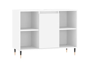 Armoire de salle de bain, meuble de rangement blanc 80x33x60 cm bois d'ingénierie shl2328