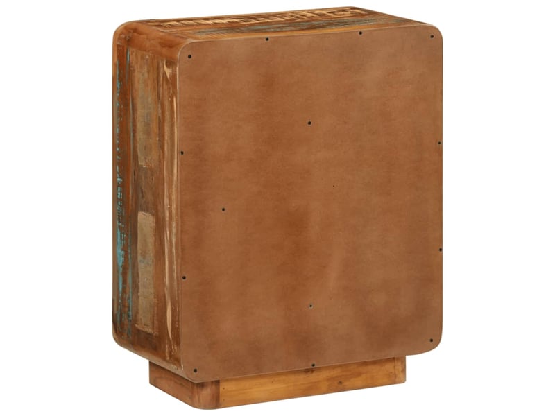  Buffet - bahut - meuble de rangement avec 3 tiroirs 55x30x70 cm bois de récupération massif  - Conforama E