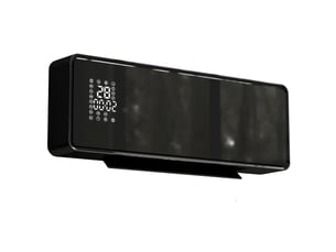 Chauffage mural en céramique 10002000w, radiateur électrique, ventilateur, thermostat, minuterie, 54x18,7x12,3cm, noir