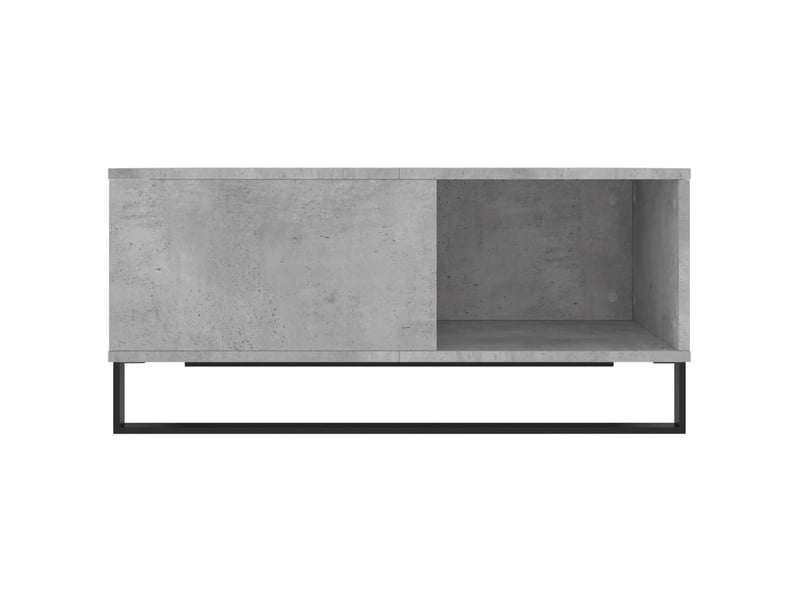  Table basse - table de salon - table à thé gris béton 80x80x36,5 cm bois d'ingénierie  - Conforama E