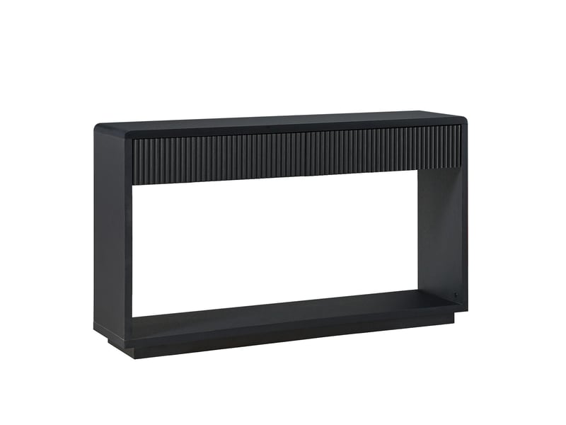  Table console d'entrée avec 2 tiroirs et étagère 150x35x85 cm W3465S00020 - Conforama B