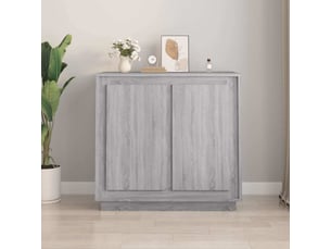 Buffet - bahut - meuble de rangement sonoma gris 80x34x75 cm bois d'ingénierie