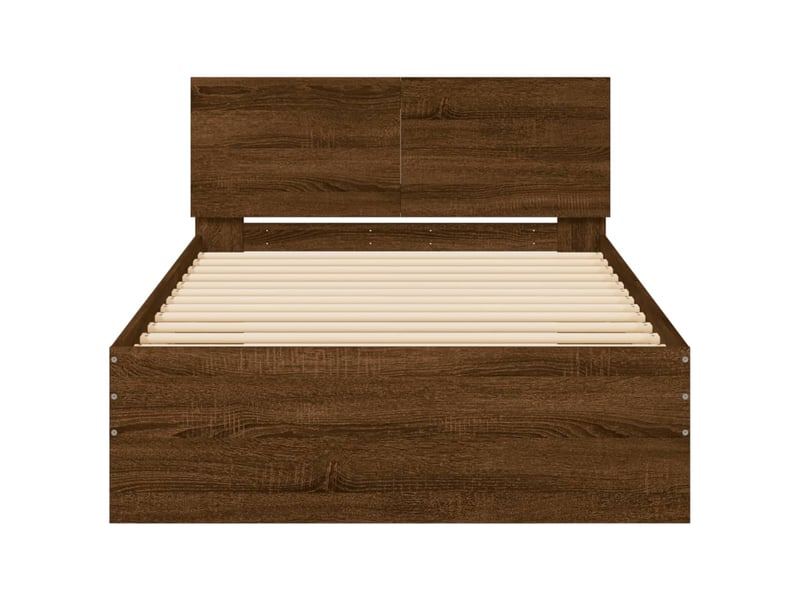  Lit simple- lit adulte -  cadre de lit sans matelas avec tête de lit 100x200 cm  - Conforama D