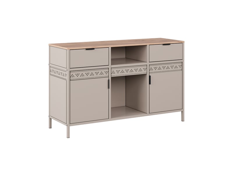  Vicco commode, grègechêne doré, 121x75.5cm  - Conforama A