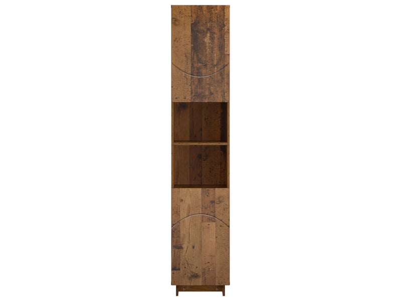  Meuble de rangement salle de bain bois ancien 36.5x38x180 cm  - Conforama D
