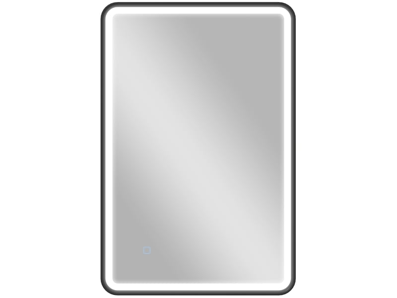  Miroir led salle de bains noir 90 x 60 cm, éclairage réglable  - Conforama A