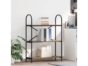 Étagère 3 niveaux, étagère de rangement 80 x 30 x 109 cm bois d'ingénierie shl985