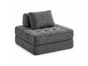 Deplimousse convertible 1 place <strong>MODENVIE</strong> <strong></strong> gris