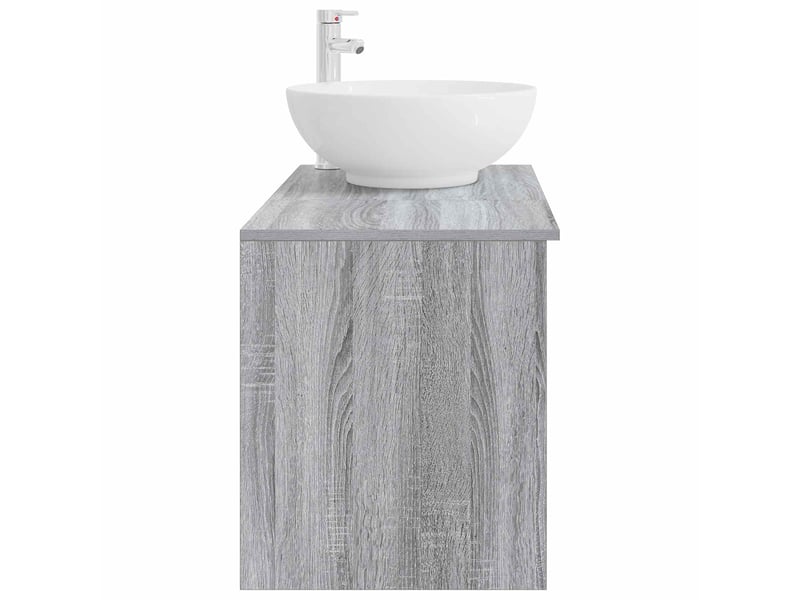  Ensemble de mobilier de salle de bain 2 pcs sonoma gris shl3472  - Conforama E