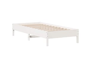 Lit simple 100x200 cm    coloris blanc