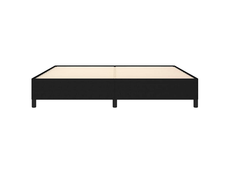  Lit double- lit adulte -  cadre de lit sans matelas noir 200x200 cm tissu  - Conforama D