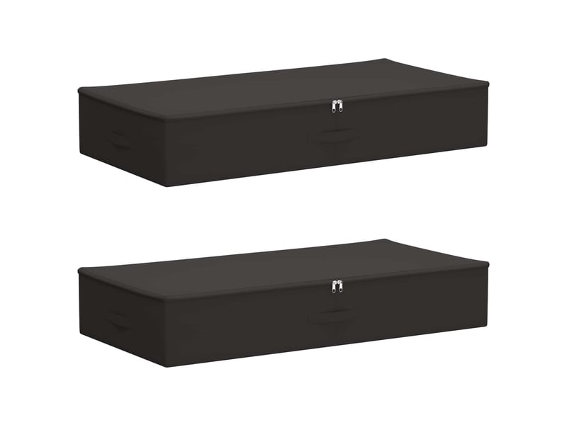  Boîte de rangement 2 pcs tissu intissé 90x48x15 cm 64,8 l shl24423  - Conforama A