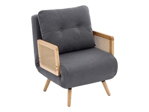 Fauteuil convertible  <strong>DZMDIP</strong> Tissu gris