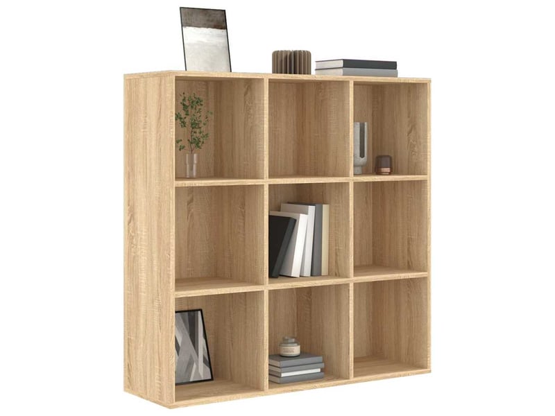  Bibliothèque, meuble de rangement salon chêne sonoma 98x29x97,5 cm bois d'ingénierie  - Conforama C
