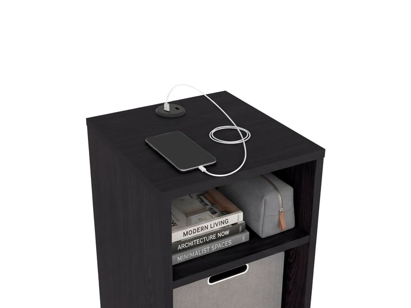  Table de chevet mercer lite de 30 cm, wengé  - Conforama C
