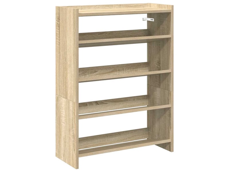  Meuble à chaussures, étagère à chaussures chêne sonoma 60x25x81 cm bois d'ingénierie  - Conforama A