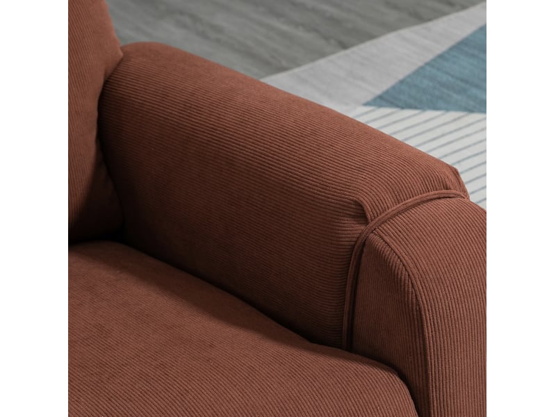  Fauteuil releveur électrique avec massage chauffant et repose-pieds, polyester marron clair  - Conforama E