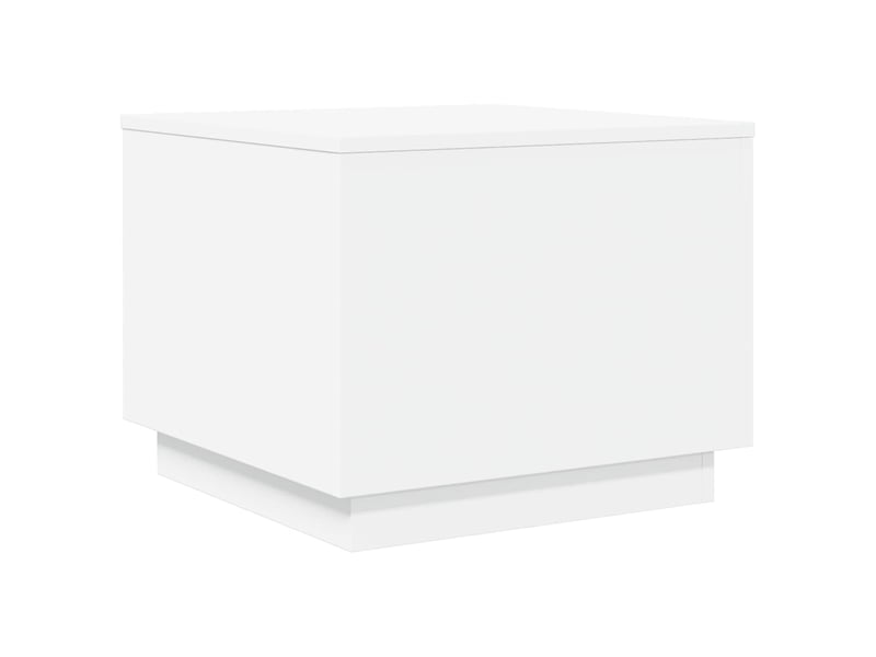  Table basse | table d'appoint salon avec lumières led blanc 50x50x40 cm shl3484  - Conforama C