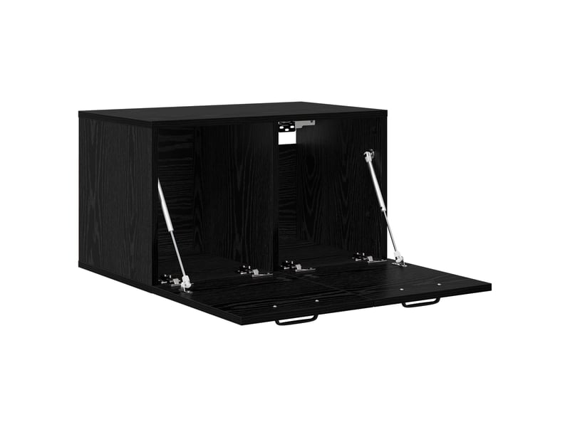  Meuble mural, meuble de rangement salon 60 x 36,5 x 35 cm bois d'ingénierie chêne noir  - Conforama C